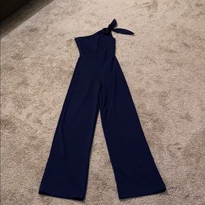 One shoulder jumpsuit
